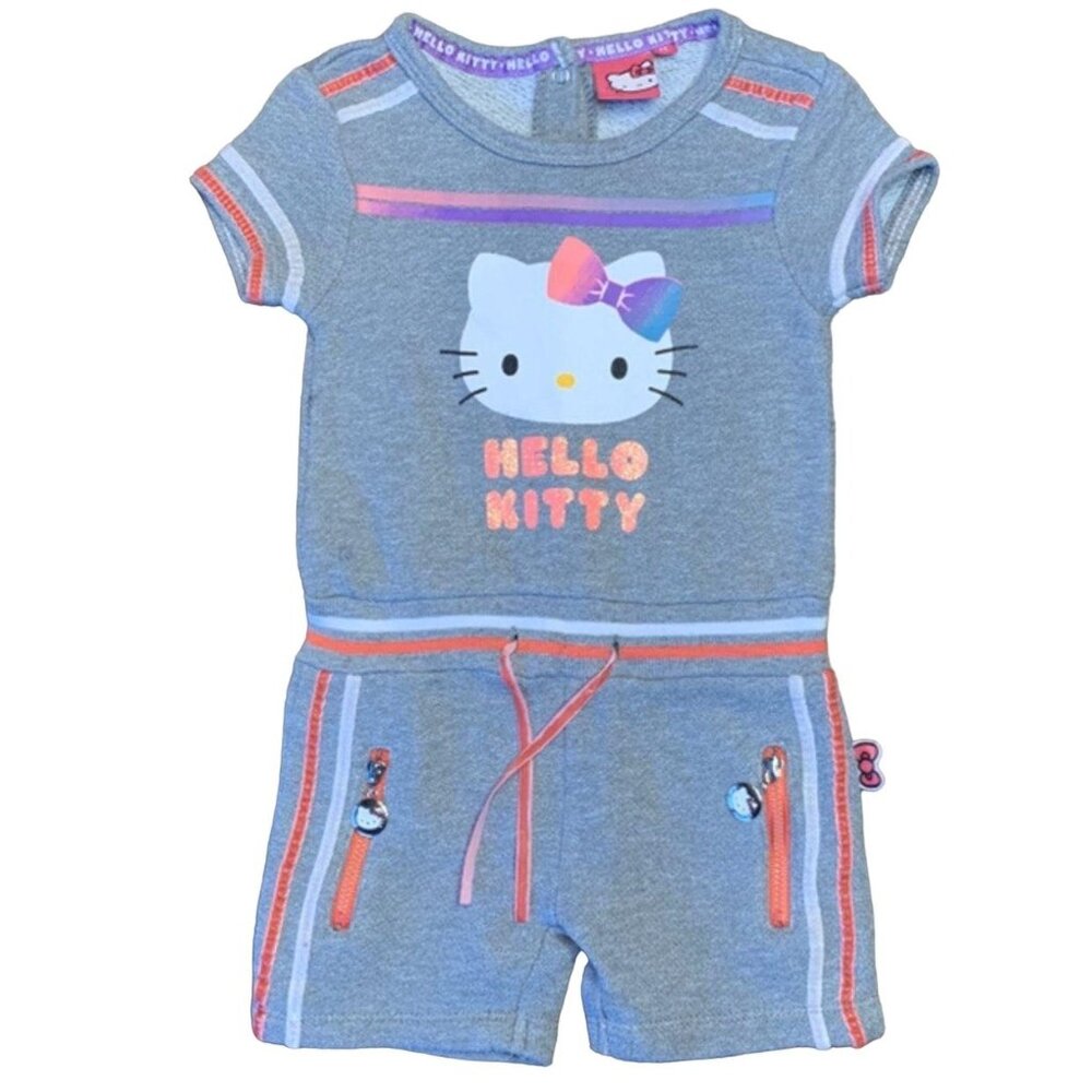HELLO KITTY Retro Romper Girls 24 Mos Summer Playsuit Toddler Girl Shorts Sanrio